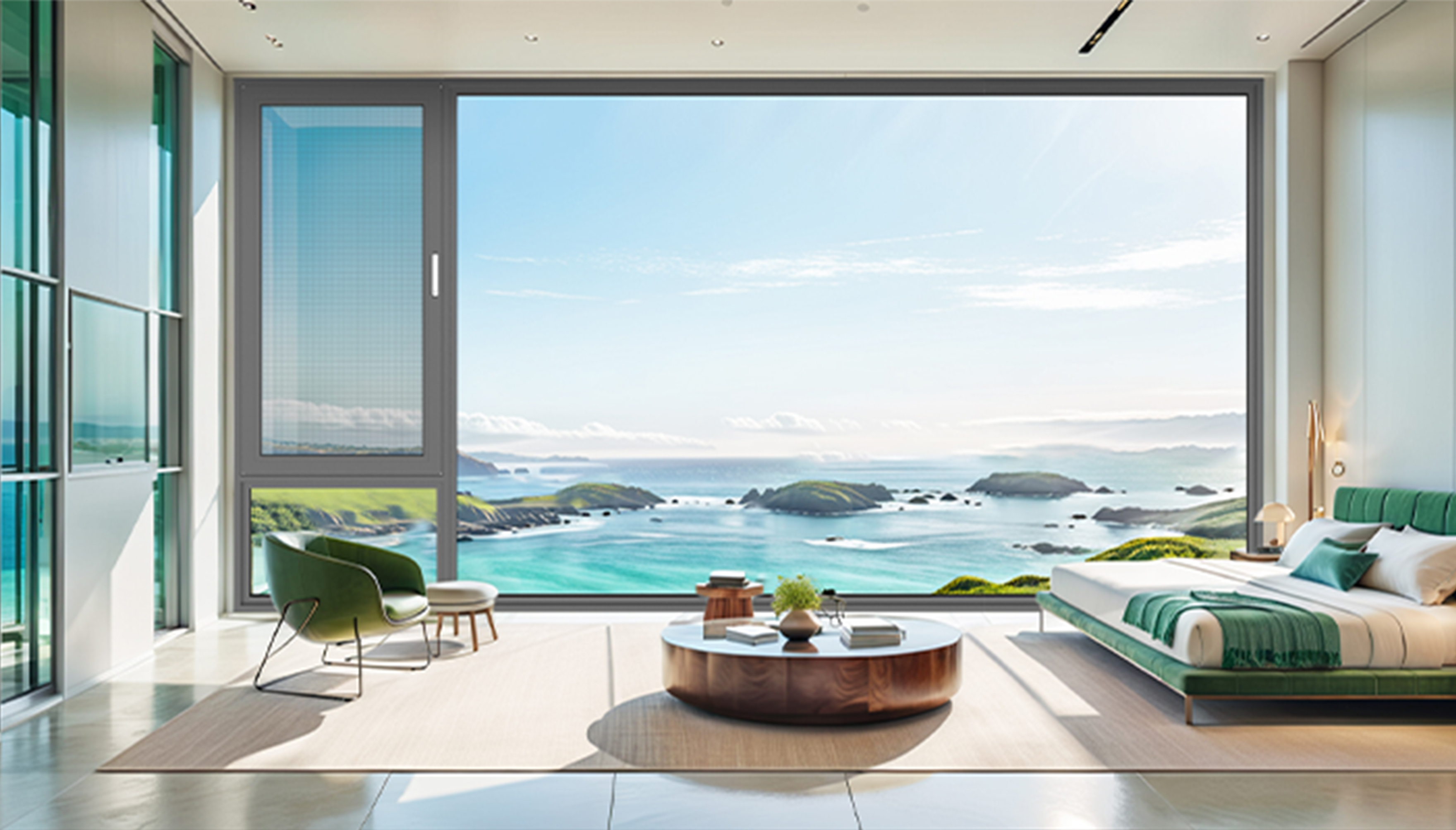 北海之濱雙內(nèi)開窗